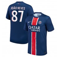 Maglia Calcio Paris Saint-Germain Joao Neves #87 Prima Divisa 2024-25 Manica Corta